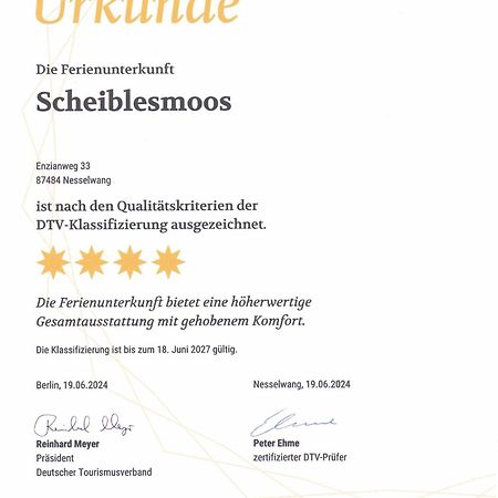 דירות נסלוואנג Scheiblesmoos 4 Sterne מראה חיצוני תמונה